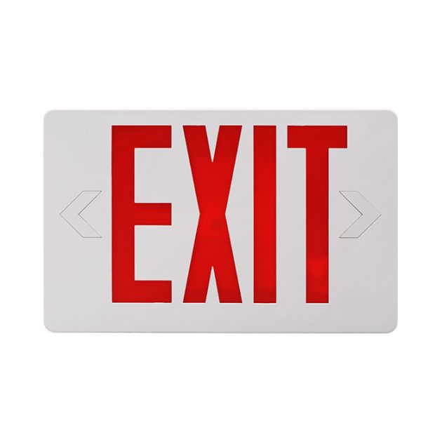 Nicor Lighting EXL41UNVWH 1.6 Watt 12-Inch LED Emergency Exit Sign