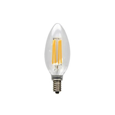 Maxlite F4B10D27 Energy Star Rated 4 Watt B10 LED Torpedo Filament Candle Lamp Dimmable 2700K - 40W Inc. Equivalent