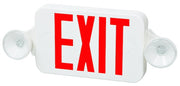 Fulham Lighting FHEC30WR Firehorse LED Emergency Exit Sign Frog Eye Combo Red Letters with Backup Battery