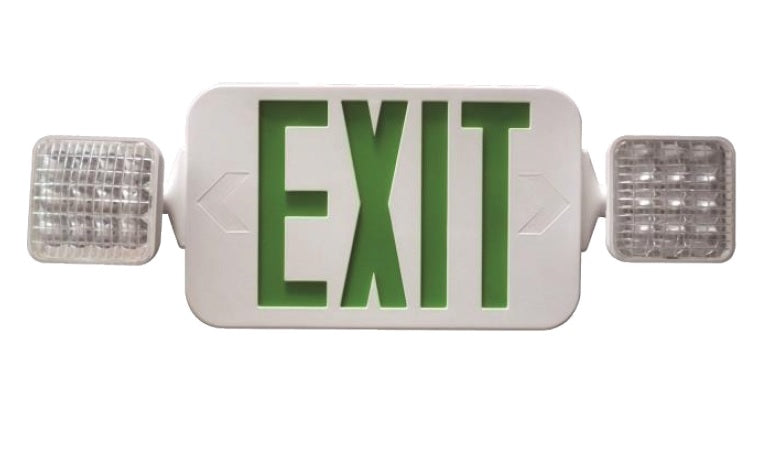 Fulham Lighting FHEC33W Firehorse LED Emergency Exit Sign Frog Eye Combo with Backup Battery Damp Location