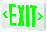 Fulham Lighting FHEX21WGEM Firehorse LED Emergency Exit Sign Thin Profile with Battery Backup Green Letters
