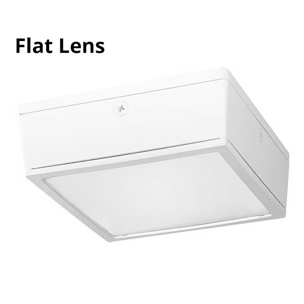 Flat Lens White RAB Lighting VANLED20 20 Watt Vandal Resistant LED Canopy Light Fixture 