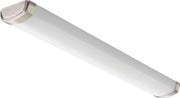 Lithonia Lighting FMLCRSLS 48IN 30K40K50K 90CRI BN Crest 4 ft. Brushed Nickel LED Linear Flush Mount Fixture with Selectable Color Temperature