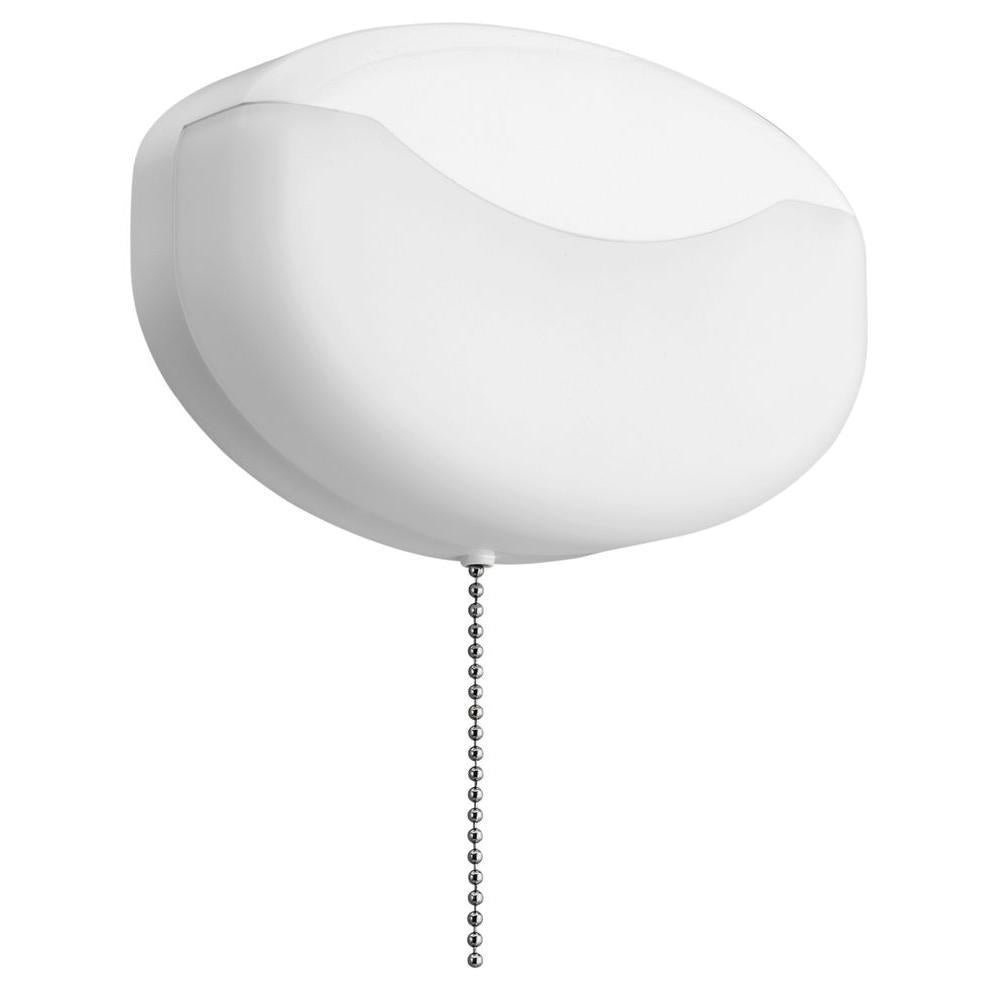 Lithonia Lighting FMMCL 840 S1 M4 10 Watt 7 Inch White LED Flush Mount Closet Light Fixture with On/Off Pull Chain 4000K