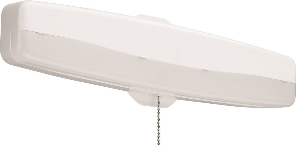 Lithonia Lighting FMMCL-18-840-S1-M4 14 Watt 18 Inch White LED Flush Mount Closet Light Fixture with On/Off Pull Chain 4000K