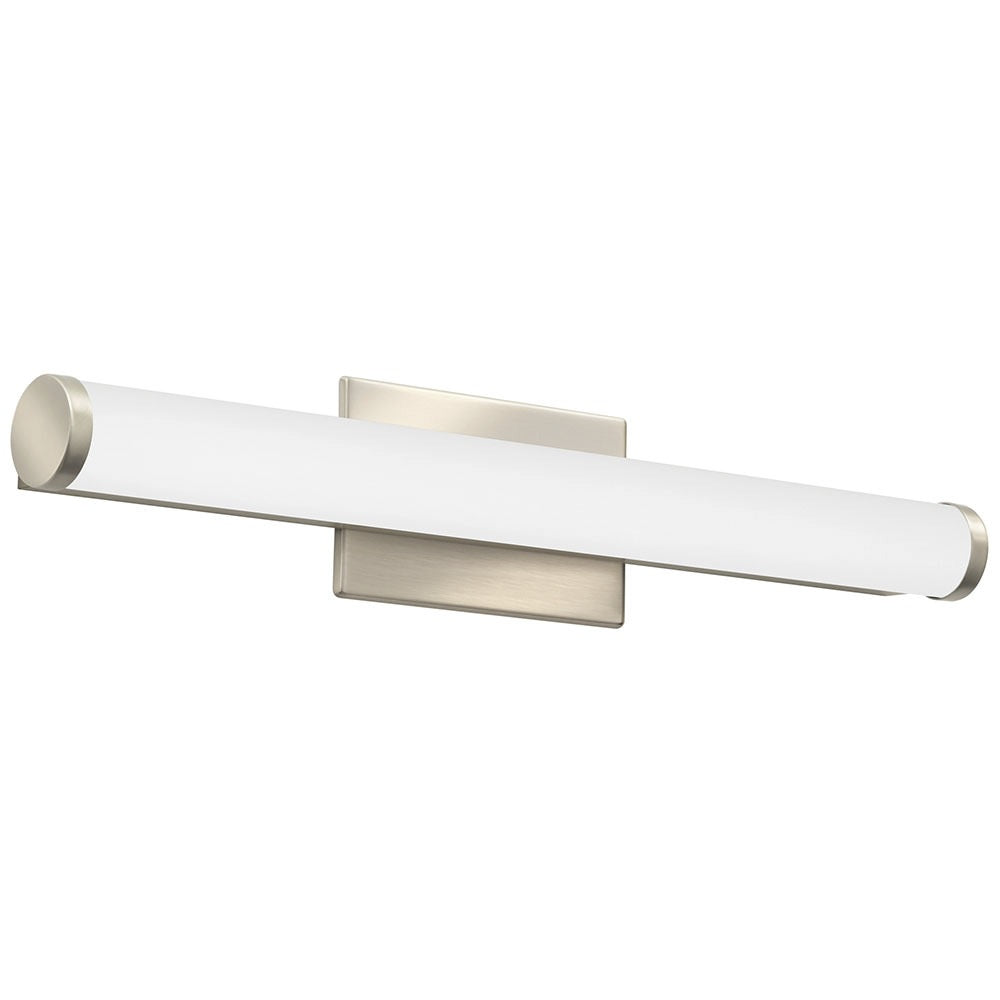 Brushed Nickel Lithonia Lighting FMVCCL-24IN 18 Watt 24 Inch 2ft Contemporary Cylinder LED Vanity Light 120-277V 3000K