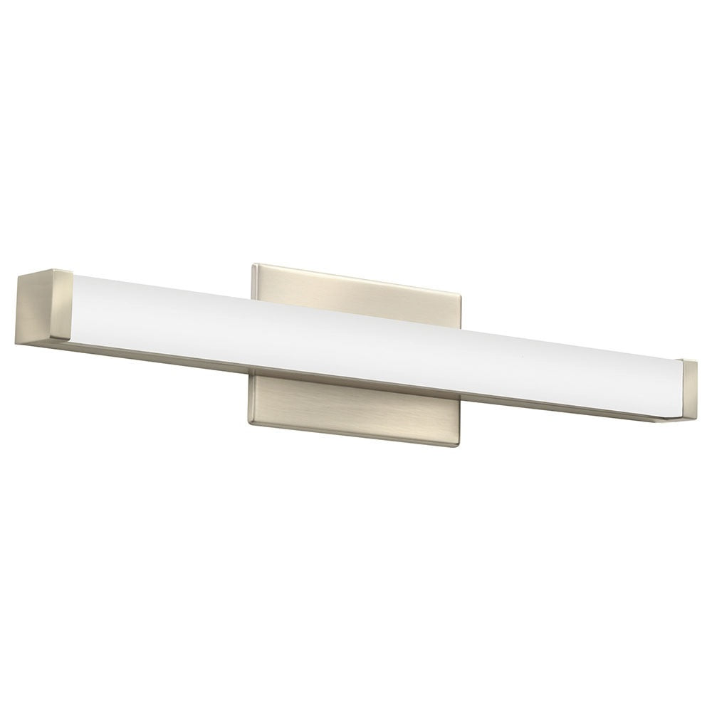 Brushed Nickel Lithonia Lighting FMVCSL-24IN 18 Watt 24 Inch 2ft Contemporary Square LED Vanity Light 120-277V 3000K