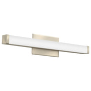 Brushed Nickel Lithonia Lighting FMVCSL-24IN 18 Watt 24 Inch 2ft Contemporary Square LED Vanity Light 120-277V 3000K