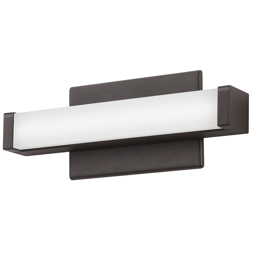 Bronze Lithonia Lighting FMVCSL-12IN 9.5 Watt 12 Inch 1ft Contemporary Square LED Vanity Light 120-277V 3000K