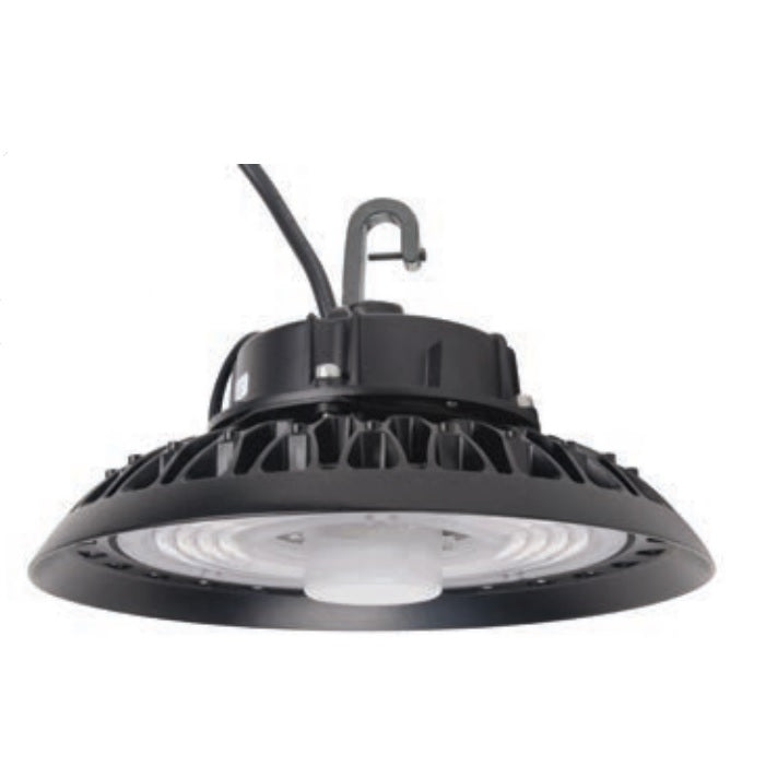 NaturaLED 7165FX15HBR200SW/90/850/BK/IP66480 Wattage Selectable LED 15-Inch Round High Bay Fixture Dimmable 5000K Replaces 575W-1000W HID