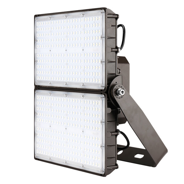Barron Lighting FXA-350-W-VS-4K-BR-YK DLC Premium Listed 350 Watt LED Large Square Back Flood Light Fixture Dimmable 4000K 750-1000W HID Equivalent