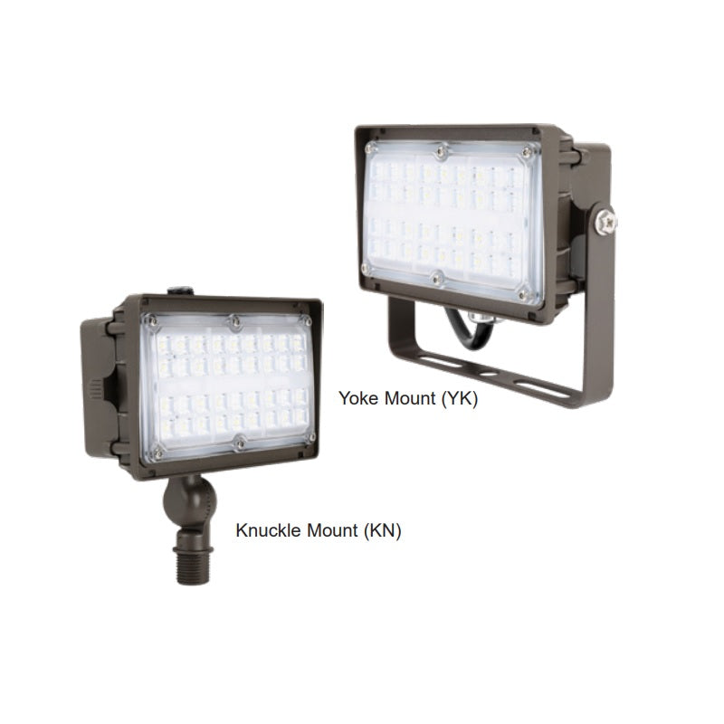 Barron Lighting FXA DLC Premium Listed 15/27/45 Watt LED Small Square Back Flood Light Fixture 50-150W HID Equivalent