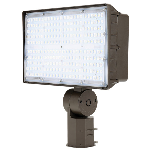 Barron Lighting FXA-200-W-VS-4K-BR-TR DLC Premium Listed 200 Watt LED Large Square Back Flood Light Fixture Dimmable 4000K 400W HID Equivalent