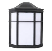NaturaLED FXDWL14/105L840/BK/OD 14-Watt LED Porch and Outdoor Decorative Wall Light Fixture 4000K