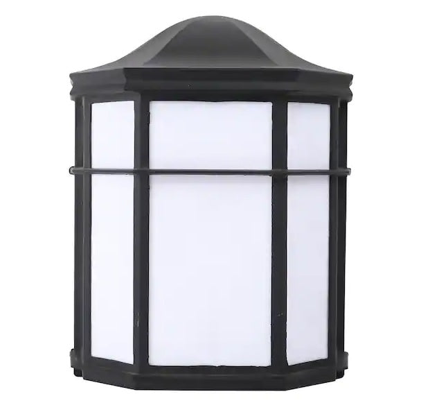 NaturaLED FXDWL14/105L840/BK/OD 14-Watt LED Porch and Outdoor Decorative Wall Light Fixture 4000K
