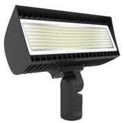 RAB Lighting FXLEDMSF DLC Premium FXLED Series Multi-Watt Field Adjustable Medium Floodlight with Slipfitter Mount Dimmable 1000W MH Equivalent