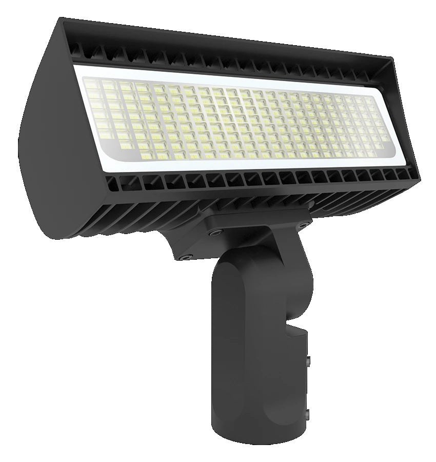 RAB Lighting FXLEDSSF DLC Premium FXLED Series Multi-Watt Field Adjustable Small Floodlight with Slipfitter Mount Dimmable 750W MH Equivalent