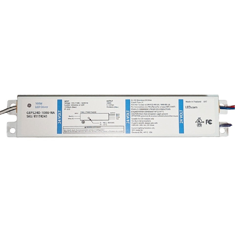 GE GEPS24D-100U-NA 24V 100-Watt Dimmable Power Supply for Signage Lighting Systems