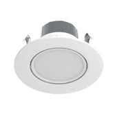 RAB Lighting RA4R89FA120WS 8 Watt 4 Inch Round Field Adjustable LED Retrofit Gimbal Downlight - 1