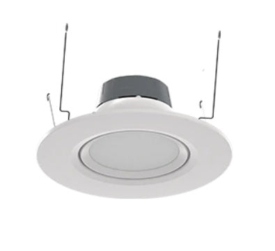 RAB Lighting RA6R109FA120WS 10 Watt 6 Inch Round Field Adjustable LED Retrofit Gimbal Downlight - 2