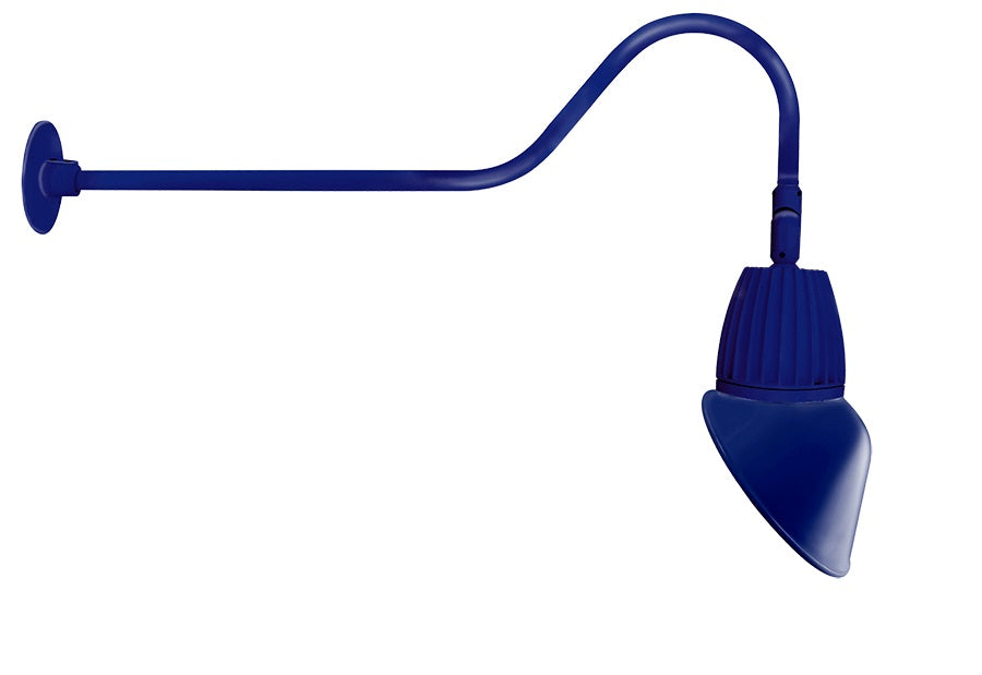 Royal Blue RAB Lighting GN2LED13 13 Watt Decorative LED Gooseneck Cone Shade Light with 35 Inch Goose Arm Style 2