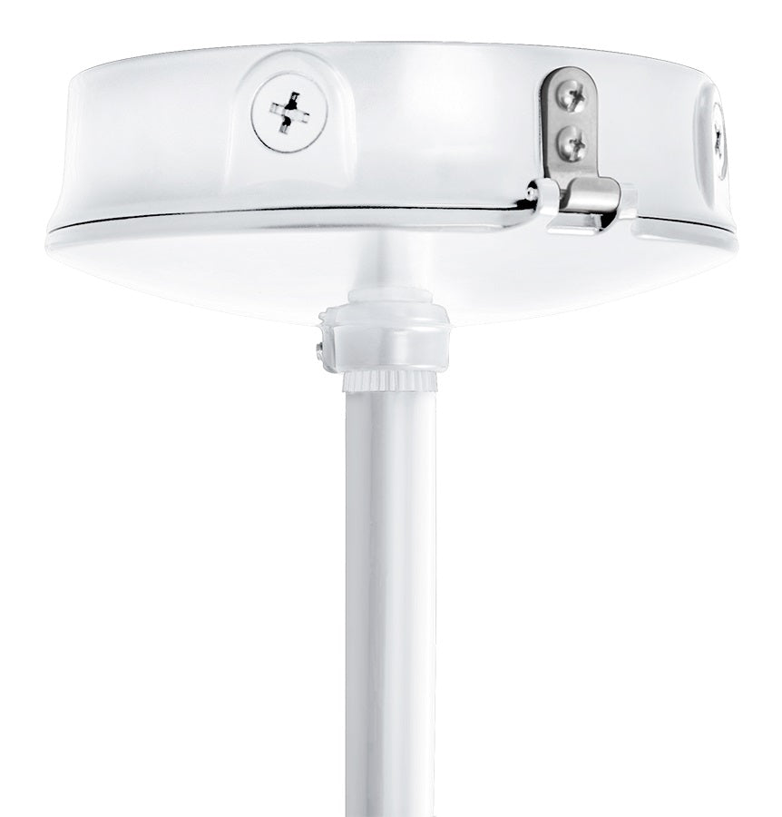 White Finish RAB Lighting GPLEDBB Junction Back Box for Pendant GPLED and PLED Garage Light Fixtures 