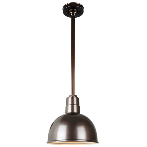 Hi-Lite H-QSN161-SA Series Classic Deep Bowl Shade Wall and Stem Mounted Pendant Fixture - Oil Rubbed Bronze