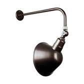 Hi-Lite H-QSN181-SA Series Classic Angle Shade Wall and Stem Mounted Pendant Fixture - Black
