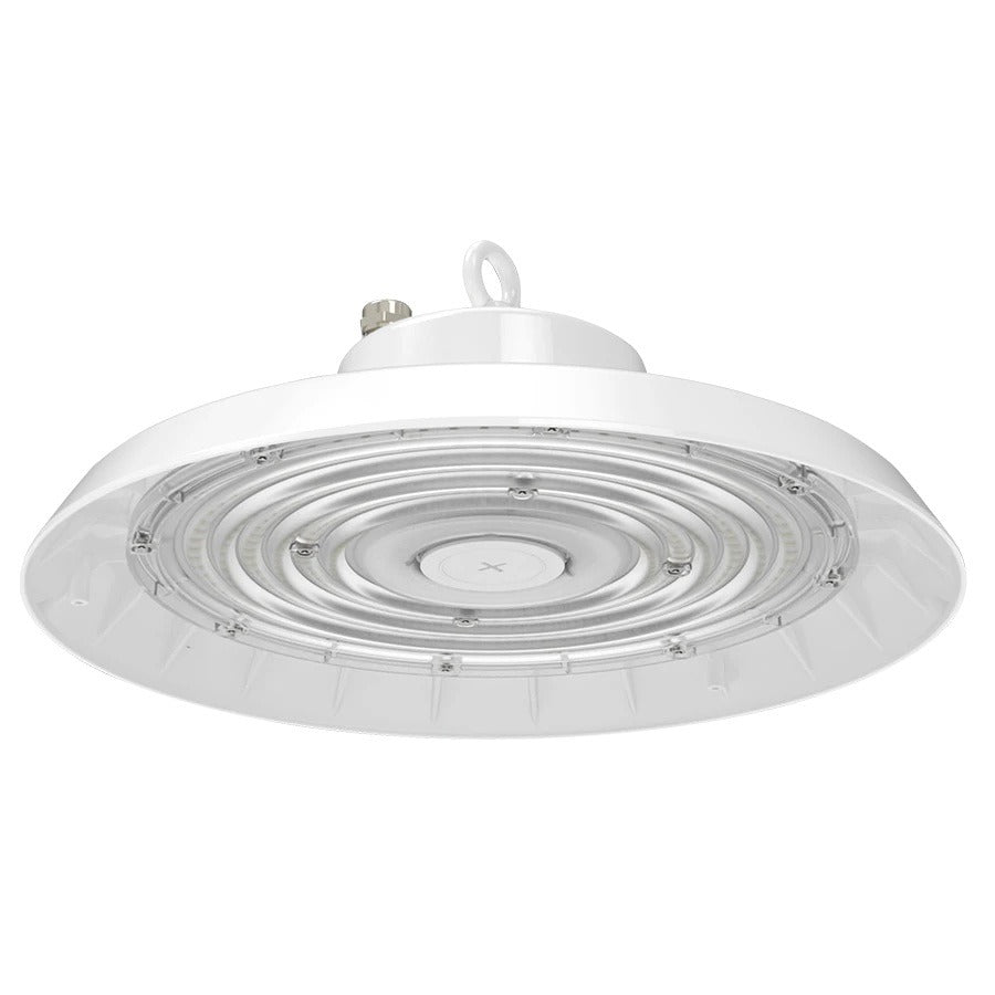 RAB Lighting H22 150 Watt LED UFO High Bay Light Fixture – Dimmable, Adjustable Wattage, Color Temp & Optics