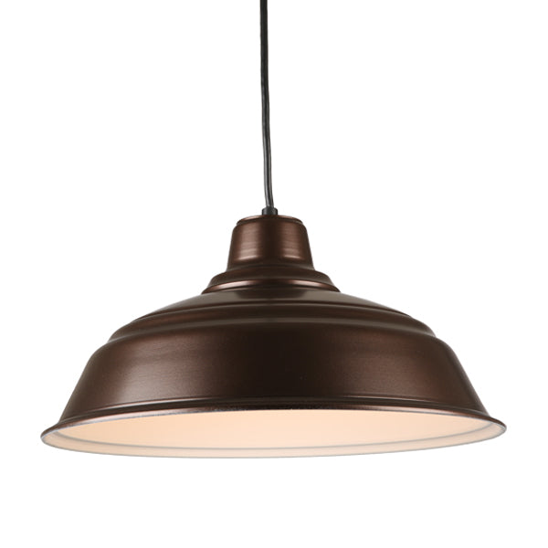 Hi-Lite H-QSN151-C Series Oil-Rubbed Bronze Classic Warehouse Shade Cord Mounted Pendant Fixture