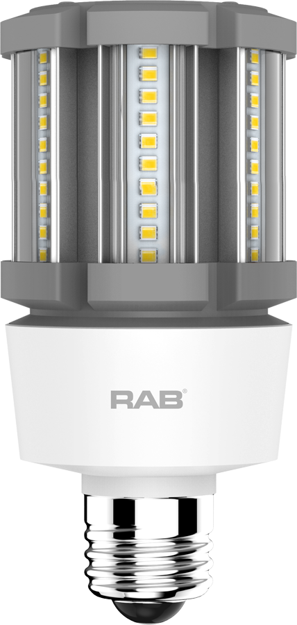 RAB Lighting HID-12-E26 12 Watt Ballast Bypass Post Top Lamp 100-277V - Replaces 50W MH