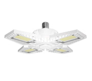 RAB Lighting HID-80-V-E26-850-BYP-GL 80W LED Ballast Bypass Garage Light Retrofit with Adjustable Panels Non-Dimmable 250W HID Equivalent