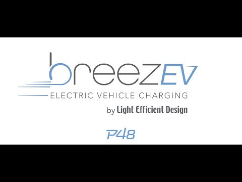 BreezEV EVC-L2-48A-L1-1-4G-D 11.2 kW 48A Max Output Smart Level 2 EV Networked Vehicle Charger All-in-One Kit - 2