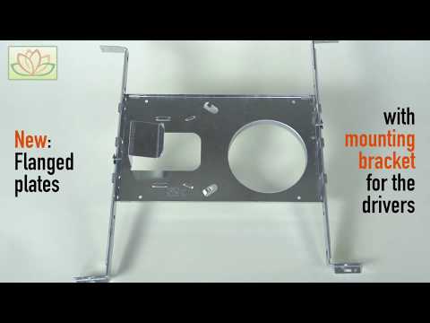 Lotus LED FRP6 Flanged Plate with Hanger Bars for 6-Inch Recessed LED - 2