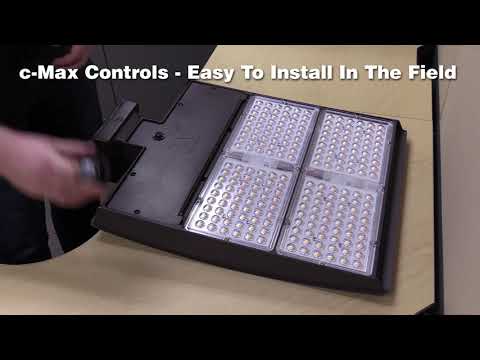 Maxlite M250U3M-CSBACR M Series DLC Premium 250 Watt Type 3 Medium Selectable Color Area Flood Light Fixture Arm C-Max Compatible  - 10