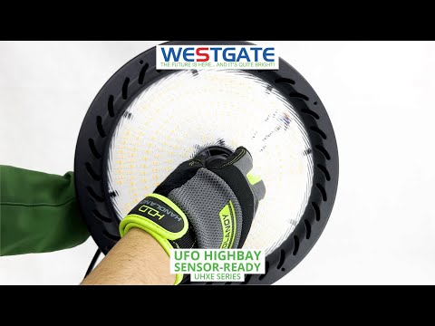 Westgate UHXE Builder Series Multi-Power and Multi-CCT Sensor-Ready UFO Highbay Light Fixture Dimmable - 3