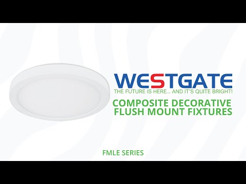 Westgate FMLE-R9-MCT5-E26 9-Inch 17-Watt LED Multi CCT Flush Mount Fixture TRIAC Dimming - 2