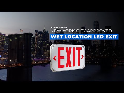 Barron Lighting NYN4X New York City Approved NEMA 4X LED Single-Face Exit Sign - 3
