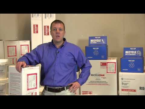 Veolia SUPPLY-144 RecyclePak Bulk Lamp Recycling Box Container Kit Prepaid Return Shipping - 5