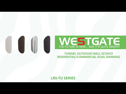 Westgate LRS-TU-MCT5-DD 2x12 Watt Color Selectable LED Tunnel Outdoor Wall Sconce Light Fixture Dimmable