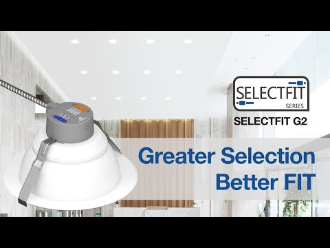 Green Creative SLFT8/9CCT5S/DUALDIM SELECTFIT G2 Series Wattage and Color Selectable 8-Inch LED Downlight Retrofit DualDimmable
