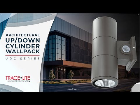 Barron Lighting UDC-20-VS-CP UDC Series 4-Inch Architectural LED Up/Down Cylinder Wallpack Dimmable
