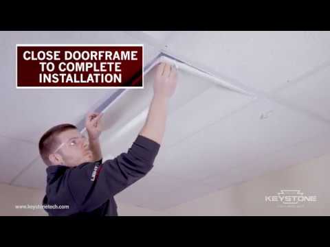 Keystone KT-RKIT24PS-22DC-8CSA-VDIM Power and Color Selectable 2x2 LED Center Basket Doorframe Troffer Retrofit Kit Dimmable