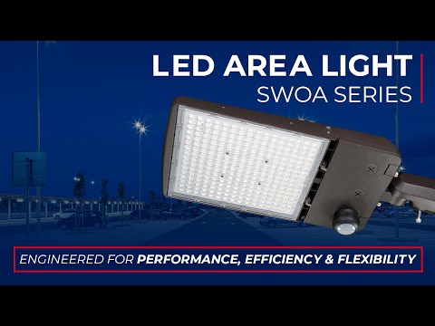 Barron Lighting SWOA Series Universal Switchable LED Area Light Dimmable