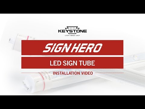 Keystone KT-LED37T8-84P2S 37 Watt 84 Inch Sign Hero Tube Lamp Double Ended Wiring Ballast Bypass - 3