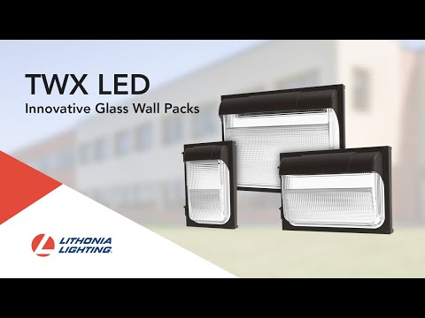 Lithonia Lighting TWX Series Adjustable Light Output LED Wallpack Fixture Replaces up to 400W Metal Halide - 6