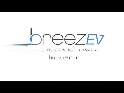 BreezEV EVC-L2-48A-L1-1-4G-D 11.2 kW 48A Max Output Smart Level 2 EV Networked Vehicle Charger All-in-One Kit - 4
