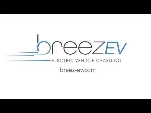 BreezEV EVC-L2-48A-L1-1-4G-D 11.2 kW 48A Max Output Smart Level 2 EV Networked Vehicle Charger All-in-One Kit - 5