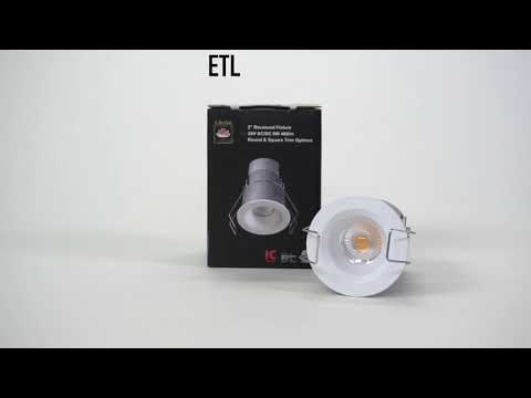 Lotus LED-1-S6W 2-Inch Mini Recessed 6-Watt LED Type IC & Air-Tight Downlight Replaces 35W Halogen - 4