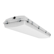 ILP Lighting HZB4-40L DLC Premium Listed 255 Watt 4FT LED Hazardous Location Vapor Tight Highbay Fixture Dimmable with Stainless Steel Latches Replaces 1000W MH